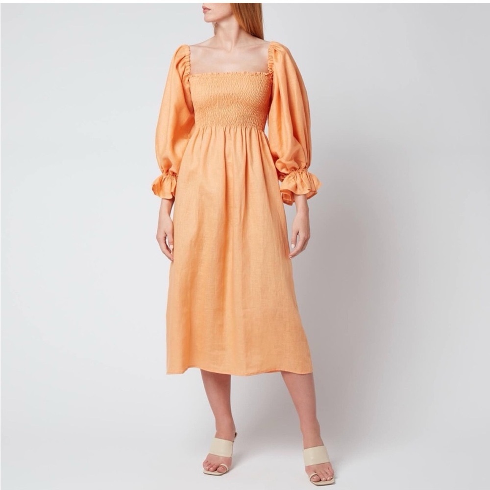 Daily Sleeper Atlanta Dress in Tangerine/Coral/Orange